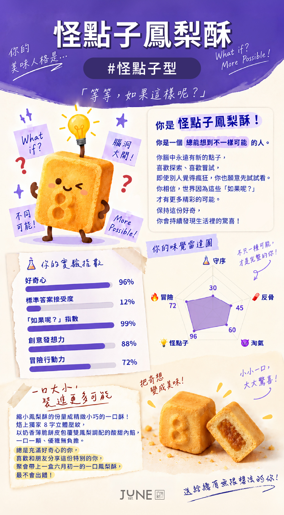 怪點子鳳梨酥 怪點子型 完整人格報告